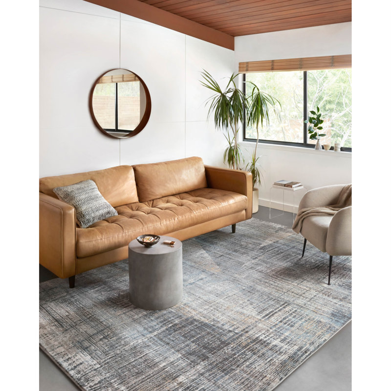 Houten Abstract Indoor Rug, Square 1'6"