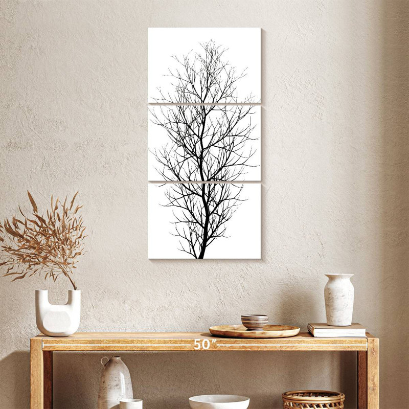 Arbre noir, H 27 po x l 12 po