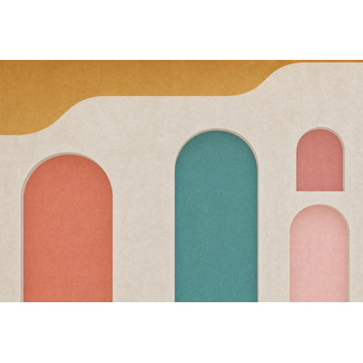 Mid-Century Modern Wallpaper Retro Minimalist Removable Wall Decor