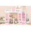 Lit mezzanine simple rose avec table ajustable et lit attrayant attrayant