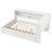 Full Size Wood Daybed With Storage Shelves, USB, LED, And 2 Drawers, Ideal For Modern And Functional Living Spaces-1664941727