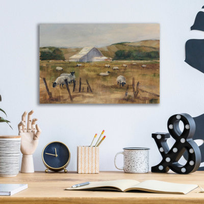 «Grazing Sheep I» par Ethan Harper, art mural en verre acrylique