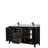 Daria 60'' Double Bathroom Vanity with Carrara Marble Top-97964201-97964205-97964199
