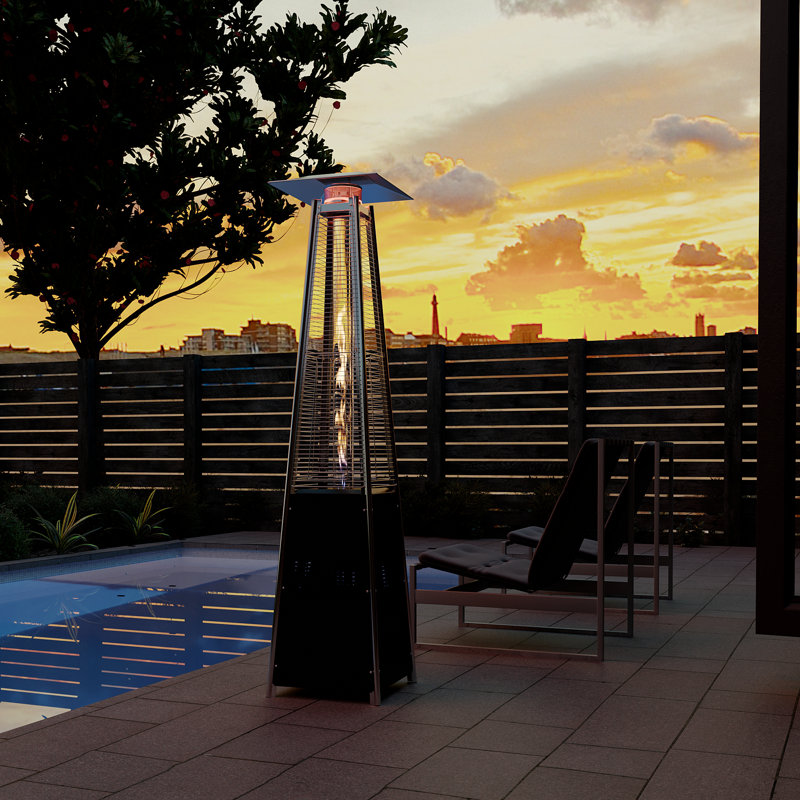 Chauffe-terrasse au propane 42 000 BTU Triplett, Noir