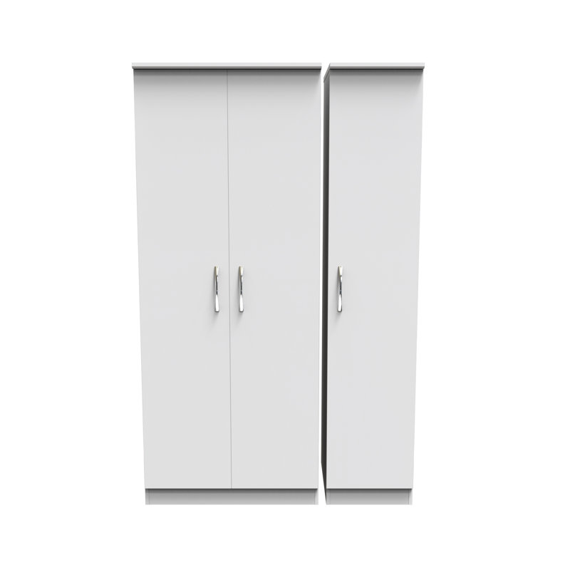 Dekyn Manufactured Wood Wardrobe, White Matt