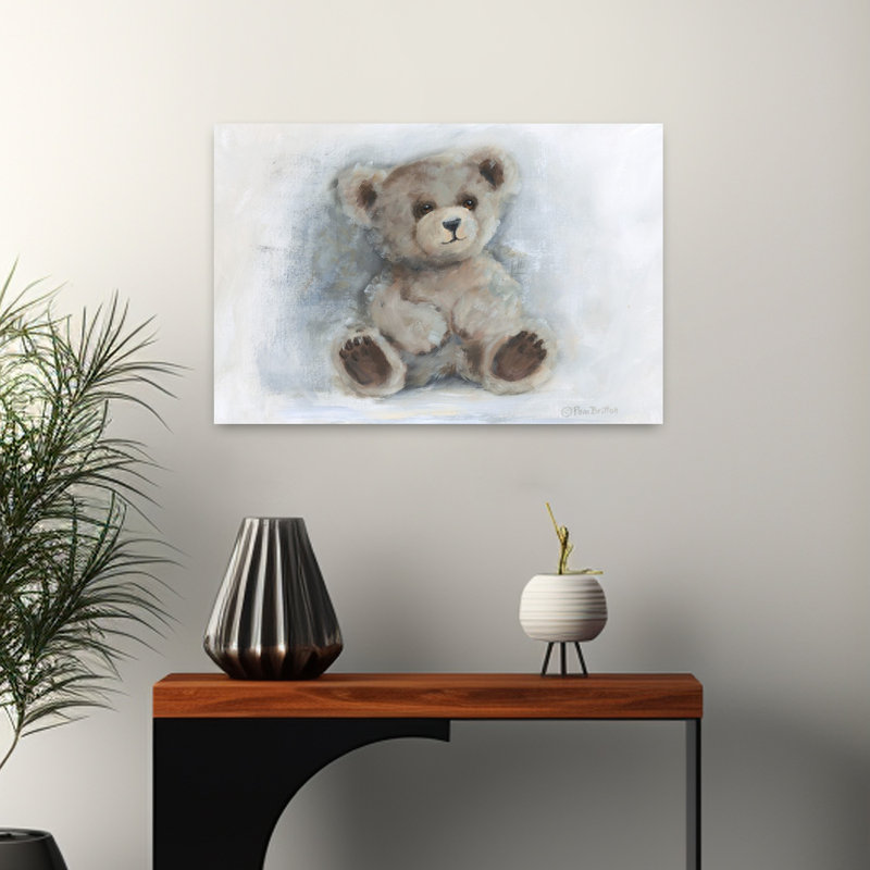 Art contemporain abstrait en peluche, H 16 po x l 24 po
