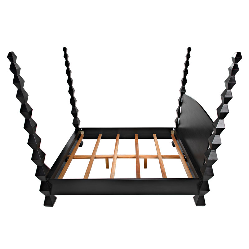 Brancusi Solid Wood Four Poster Bed, Queen