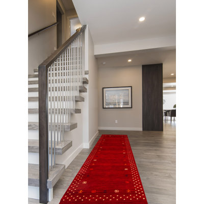 Tapis rouge Indo Gabbeh 2 pi 7 po x 9 pi 8 po