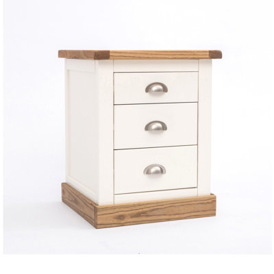 Finnegan 45cm W Solid + Manufactured Wood Bedside Table