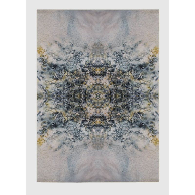 Heinecker Washable Floral Indoor Rug, Rectangle 5' x 7'
