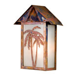 Tropical Floral Palm Tree 1 - Light Flush Mounted Sconce