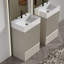 Meuble-lavabo autoportant pour salle de bain moderne de 20 po avec lavabo en céramique, lavabo une pièce en céramique blanche sans drain ni robinet-2121975802-2121975795