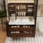 Medieval style retro bathroom cabinet