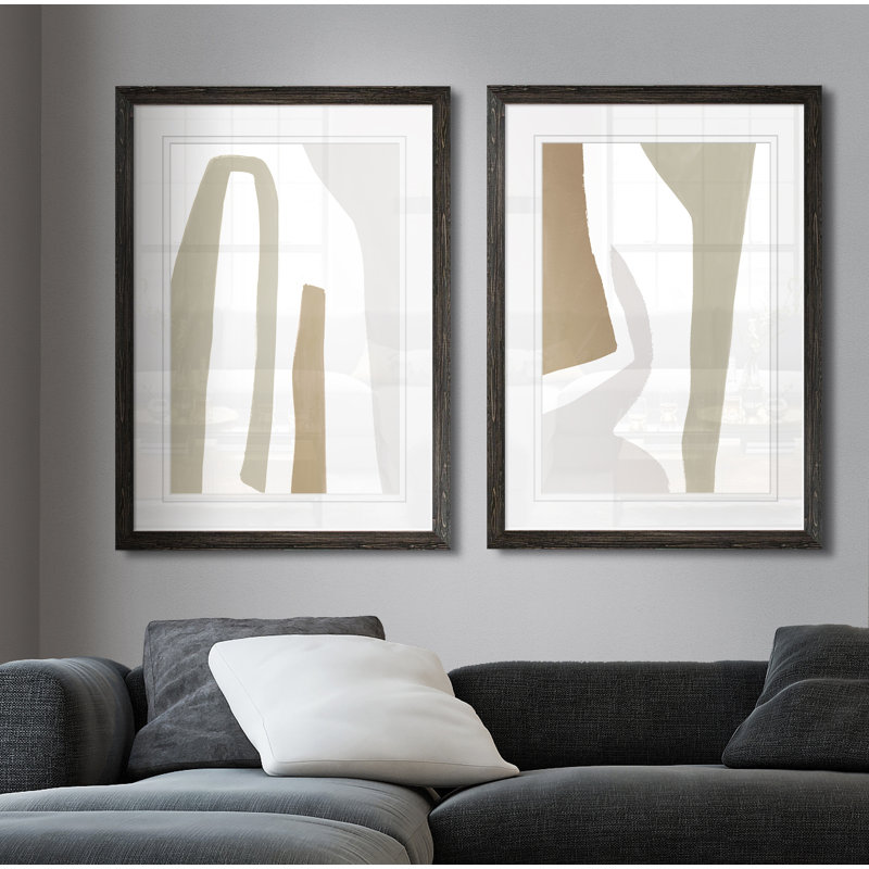 « format folâtre i » par vincent van gogh, ensemble de 2 reproductions de cadres photo, H 20 po x l 16 po x P 1,25 po, Blanc