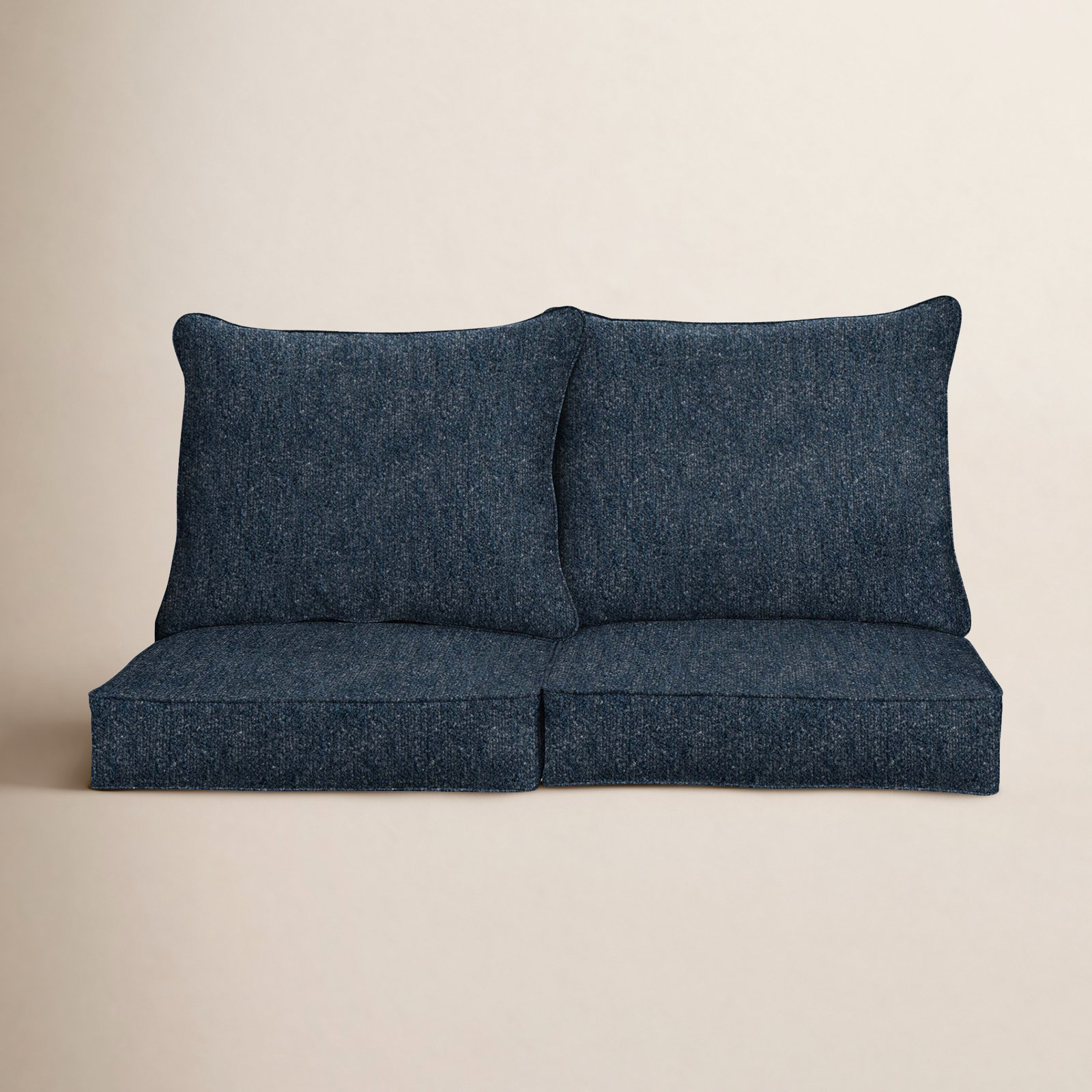 24" Sunbrella® Seat and Back Cushion, Improve Indigo Sunbrella®
