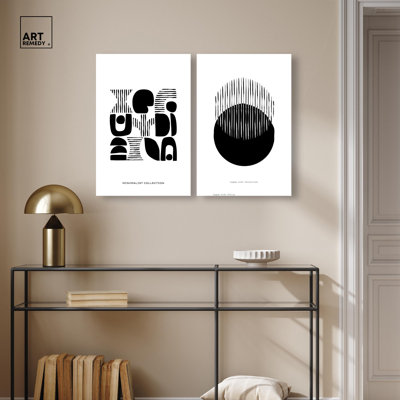 «Geometric Equilibrium», reproduction d'art sur toile par Art Remedy, tendue sur châssis, 16 x 24