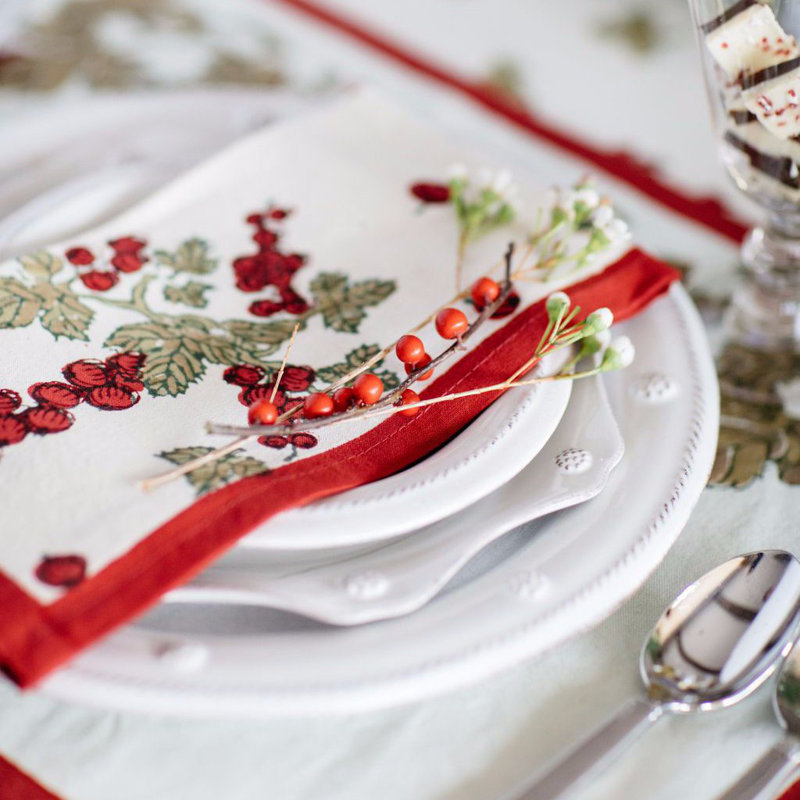 Gooseberry 100% Cotton Square Napkins