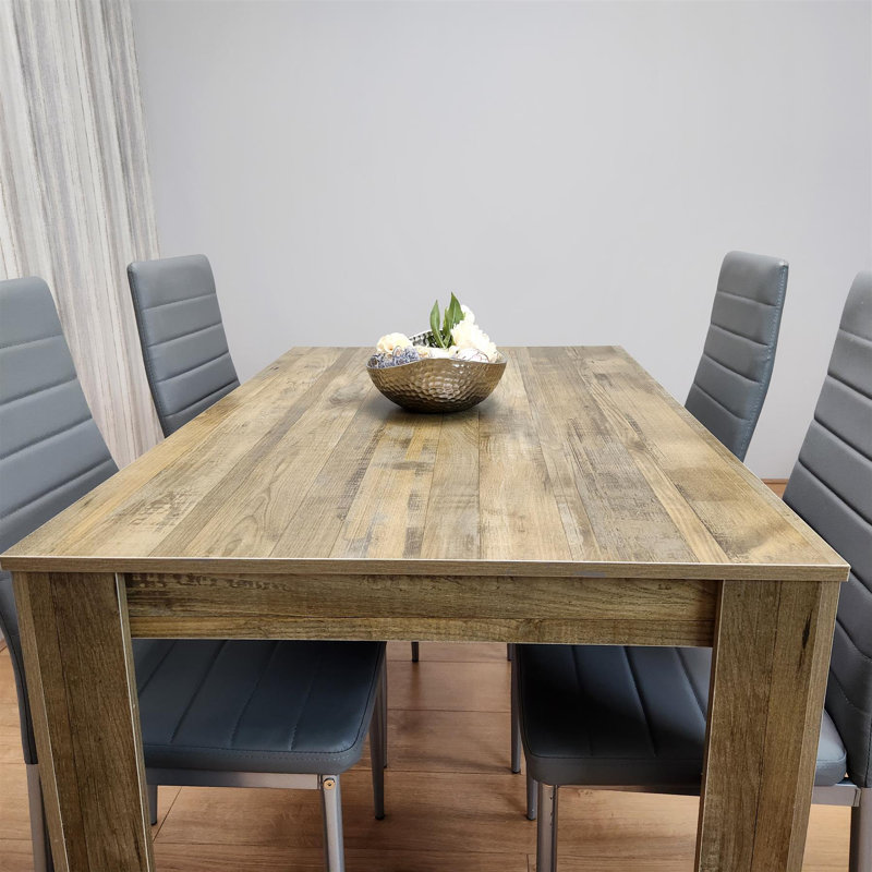 Siriol 4 - Person Dining Set, Grey