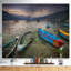 Bateaux près du lac Pokhara - Reproduction-34273323-34273324