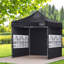 Auvents portables et abris de jardin (doit inclure le cadre) Cadre en acier 10 x 10 noir