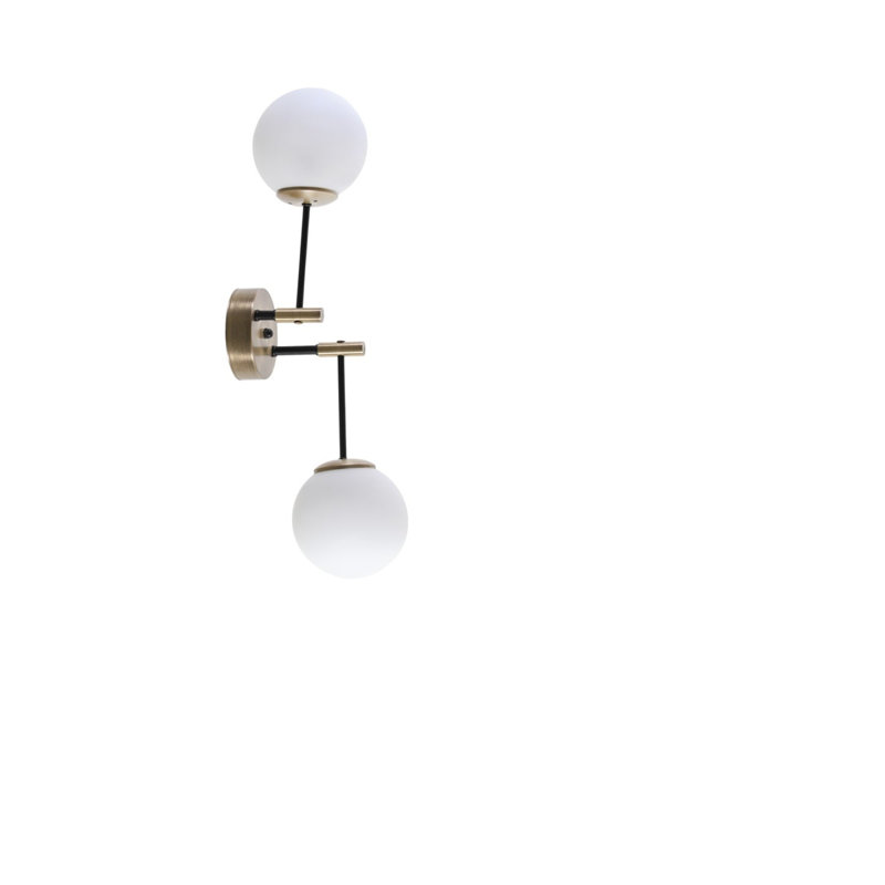Lampe murale style scandinave, 100% métal, 27,6 po x 8,0 po x 27,6 po | Peinture séchée au four, revêtement en culot, douille E27 (40 W maximum) | Finition blanche élégante, parfaite pour la décoration intérieure moderne et l'éclairage ambiant