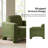 Werts 36" Modern Curved Chenille Armchair-1718784