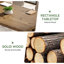 Bureau de direction 63 po en bois massif avec grand plateau