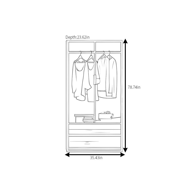 Simple Classic And Modern Wardrobe