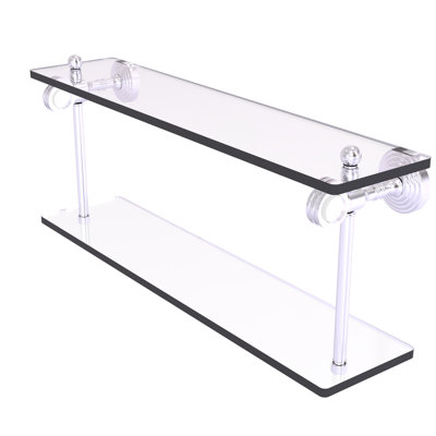 Jarrell 2 Piece Glass Tiered Shelf
