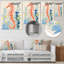 Orange orange profond, hippocampe, Illustration rétro - Hippocampe, art mural-1971716515-1971716518