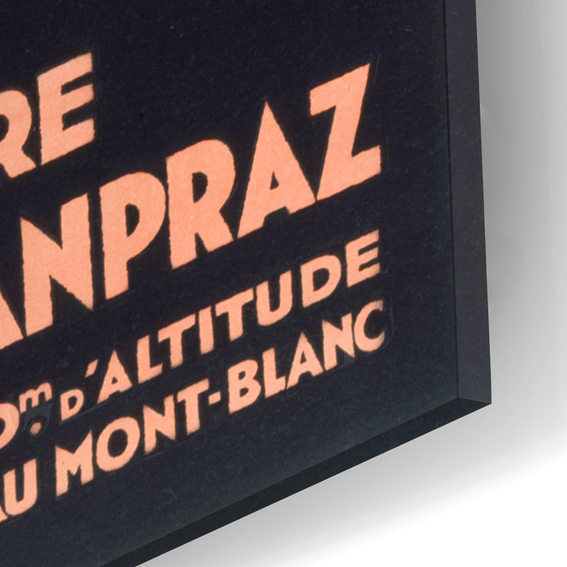 «Funiculaire» par Vintage Posters, art mural en verre acrylique, H 16 po x l 12 po x P 0,13 po