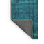 Tapis en laine / polyester tissé à la machine Danne - bleu sarcelle / bleu marine-76947661