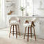 Tabouret de comptoir pivotant rembourré Providence-123200639