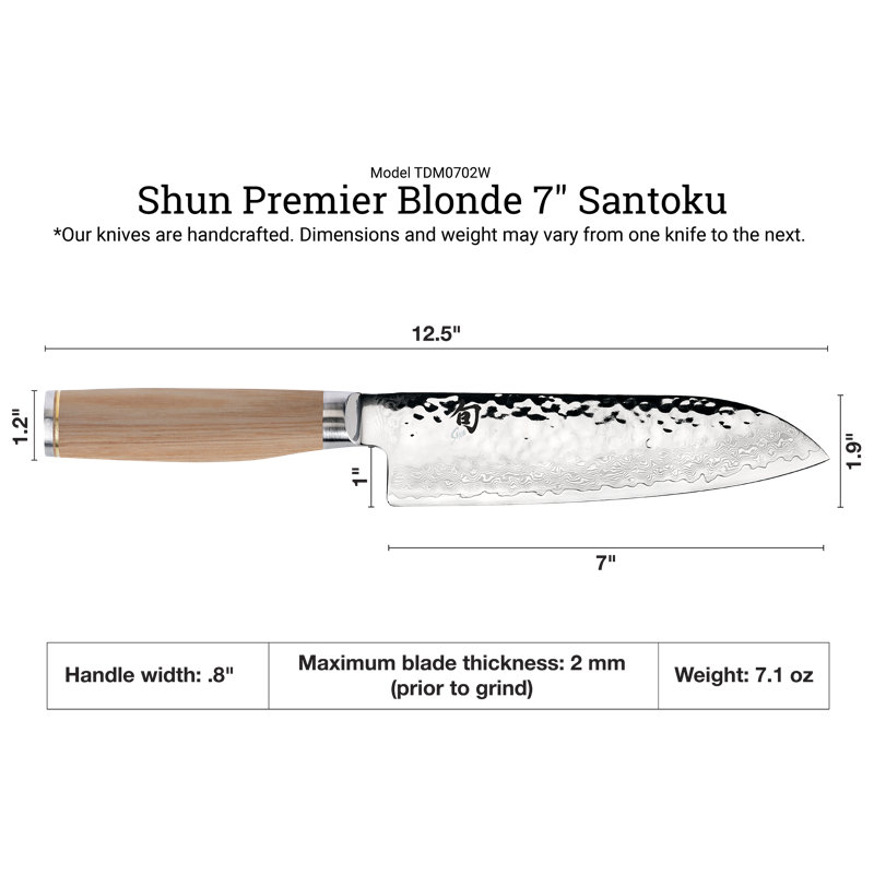 Premier Blonde Santoku, 7"
