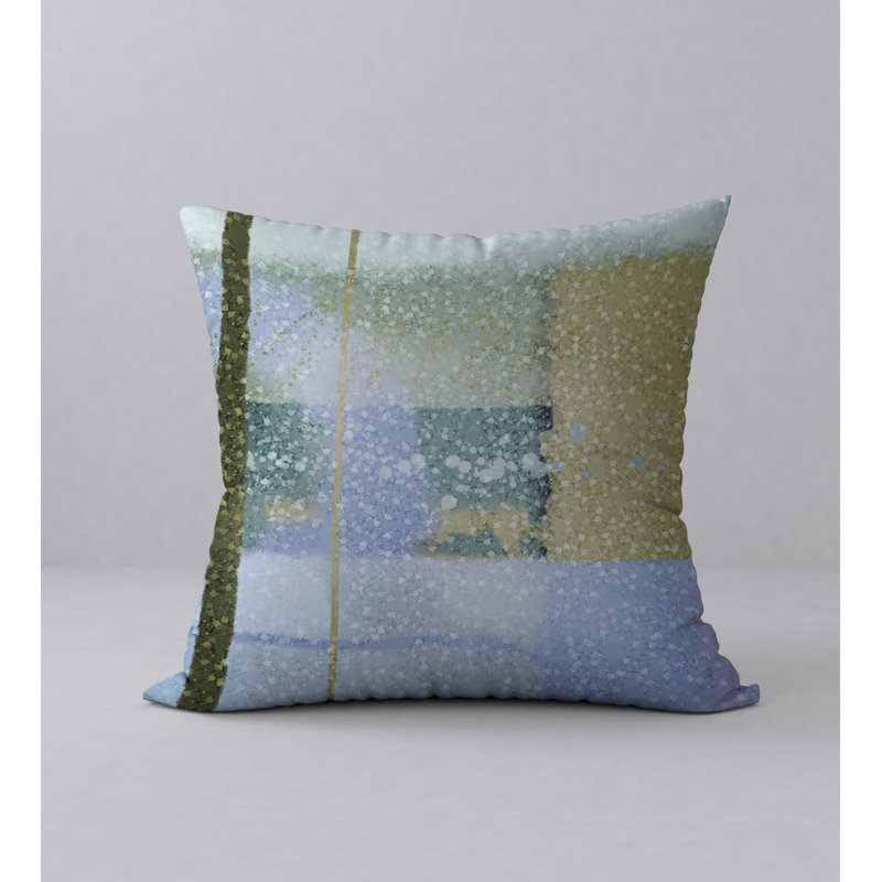 Abstract Reversible Throw Pillow, 20" x 20"