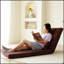 Canapé-lit triple rabattable, canapé-lit réglable avec coussin, 5 positions inclinables, canapé-lit convertible