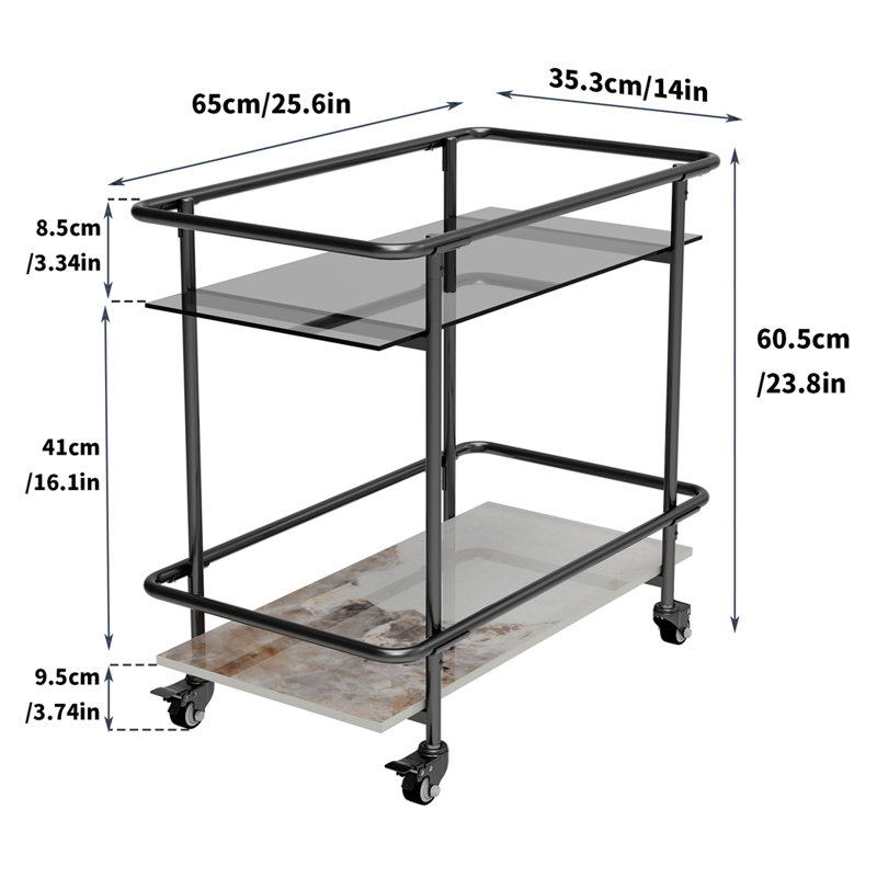 Daon Metal Bar Cart