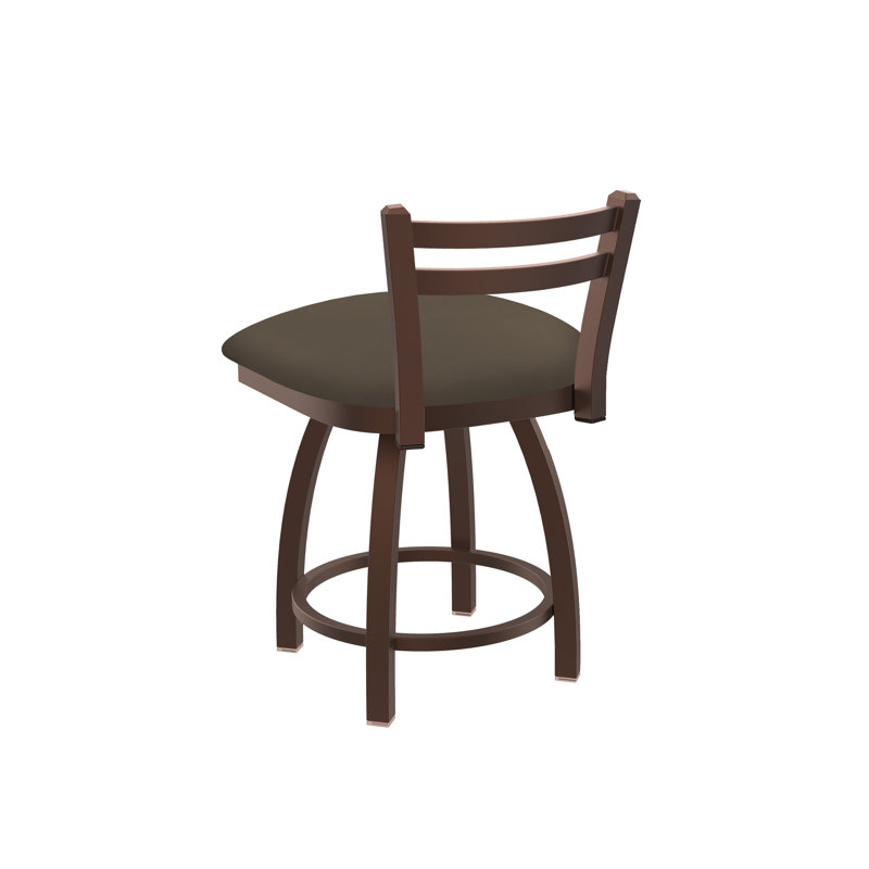 Tabouret de coiffeuse en métal Jackie, Vinyle - Terre Canter, Bronze
