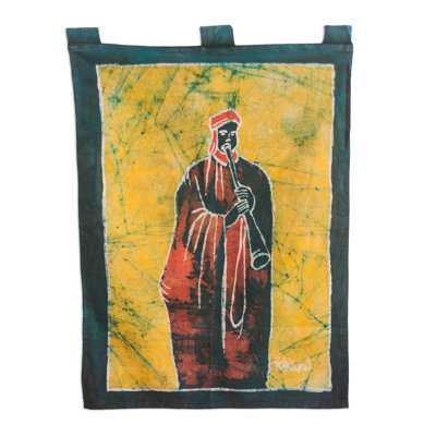 Tapisserie à musiciens ghanaian batik