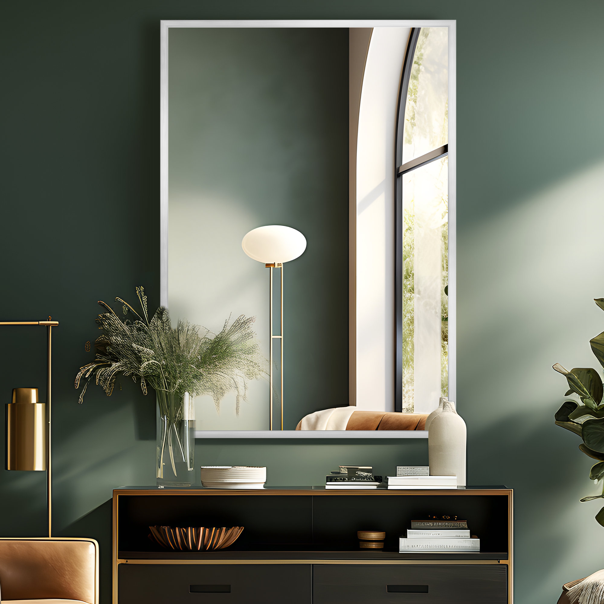 Rosdorf Park Treiber Glam Bathroom / Vanity Mirror & Reviews | Wayfair