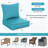 24"W X 24"D Outdoor Deep Seating Cushions 6.5” Indoor/Outdoor Seat And Back Cushion, Cushions Only-114072516