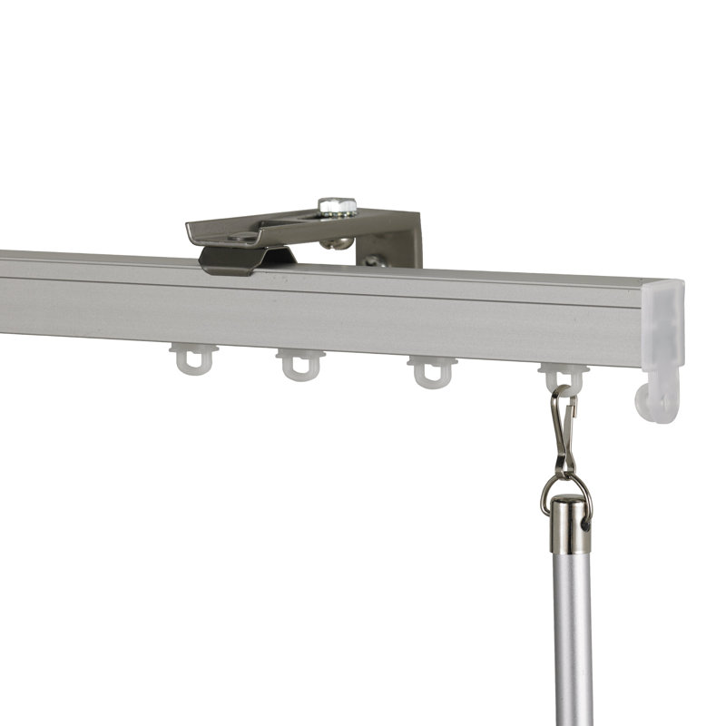 Tringle à rideaux simple Marciniak, Argent, 36 po