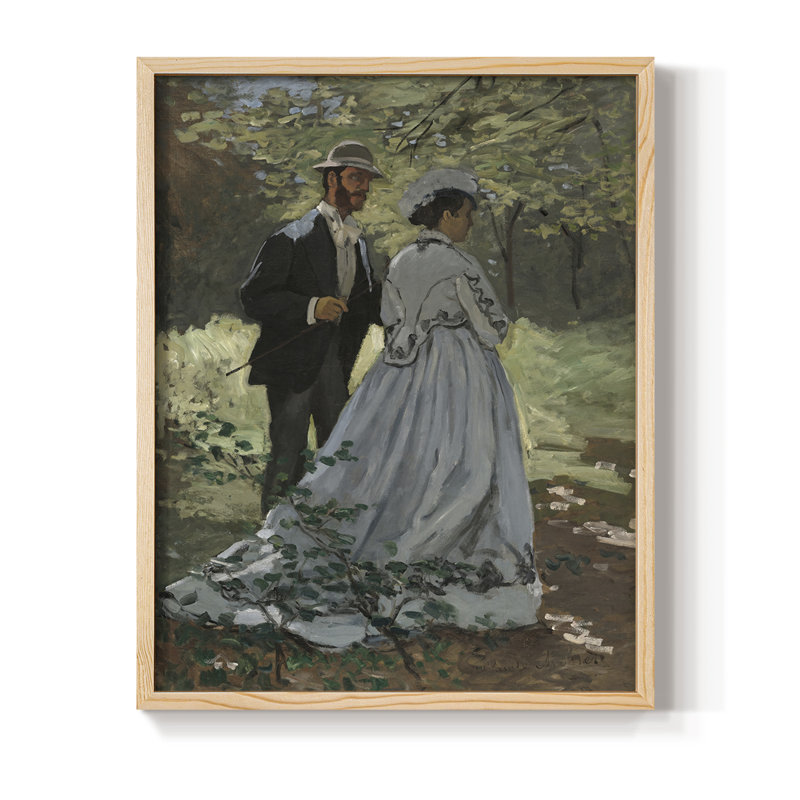 «Vintage Landscape LXVII», reproduction encadrée - bois massif, Naturel, H 30 po x l 24 po