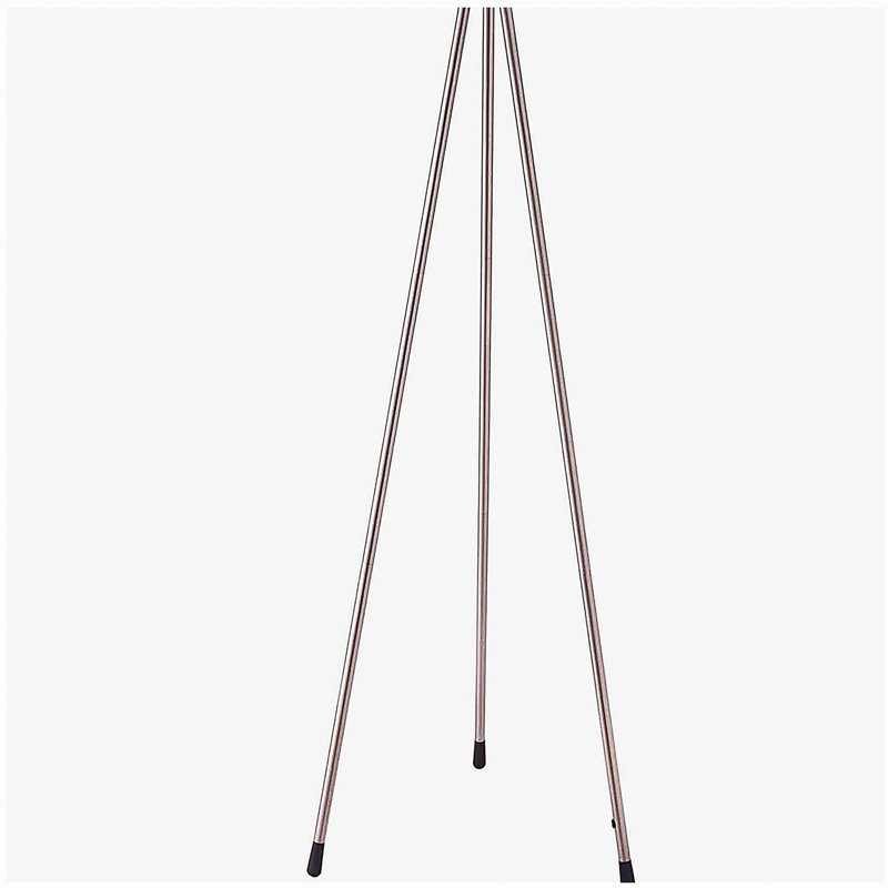 59-inch tall metal floor lamp, white surface treatment, modern design, Beige