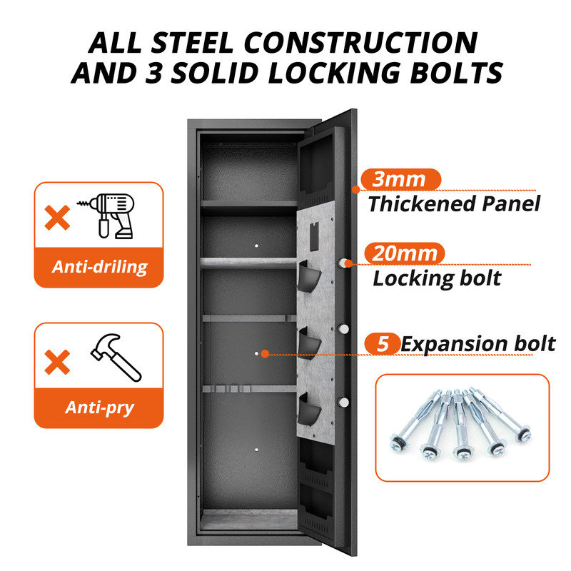 Gun Safe Lock, 5 Gun
