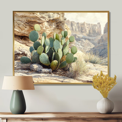 Marila Arizona Cactus At The Canyons Edge II - art mural de cactus pour le salon