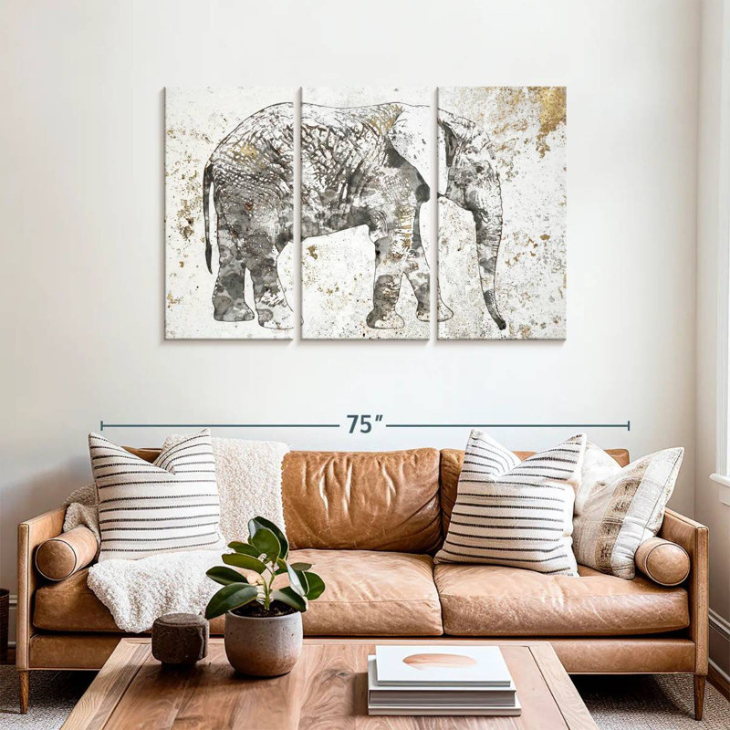 Elephant Stance, 36" H x 57" W