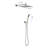 10" Square Rain Shower Head With Handheld – No Shower Valve Included