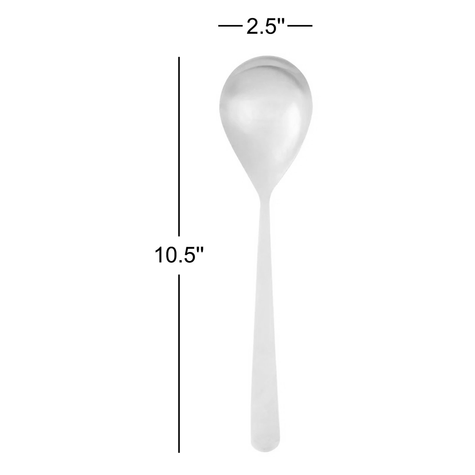 Canvas Home Oslo Stainless Steel Serving Spoon, Matte Gold