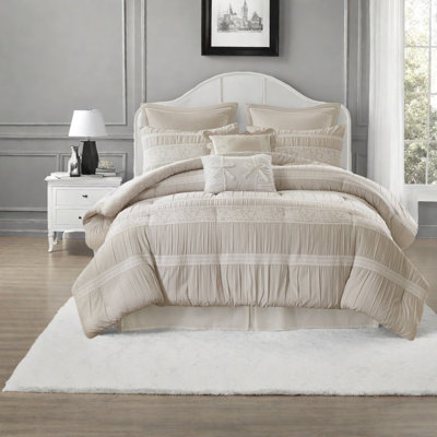 De literie pour très grand lit, jacquard en polyester Shabby Chic Home